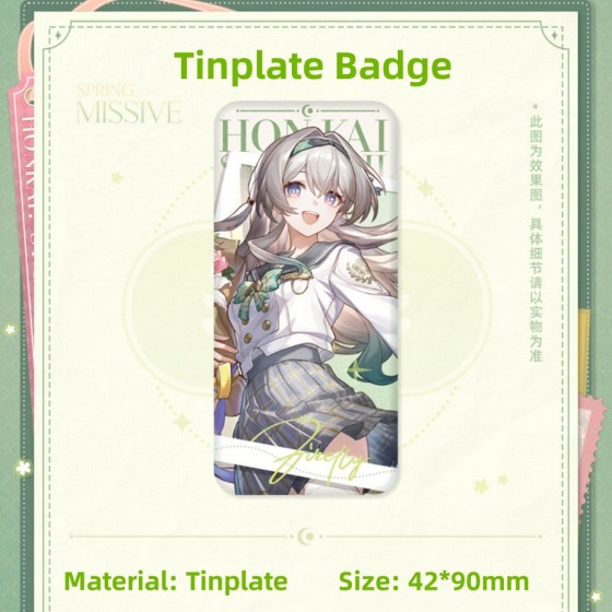 miHoYo Honkai Star Rail Firefly Spring Missive Series Badge Standing Ticket Card Pendant Delicate Accessories